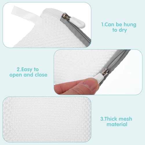 Bruislard 5-Piece Small Mesh Laundry Bags for Delicates with Zipper