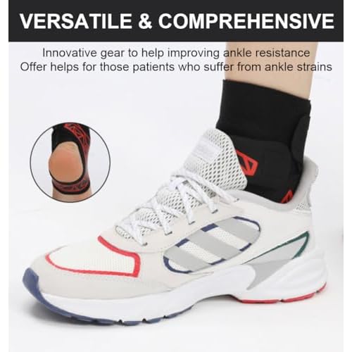 2 Pack Ankle Brace & Elastic Supports for Men & Women, Ankle Support Ankle Compression Sleeve, Plantar Fasciitis Relief Achilles Tendonitis Brace Achilles Tendonitis Wrap (Gray, S/M)