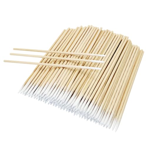Pointed Tip Cotton Swabs 200 PCS Precision Micro Buds for Nail Polish Cleanup