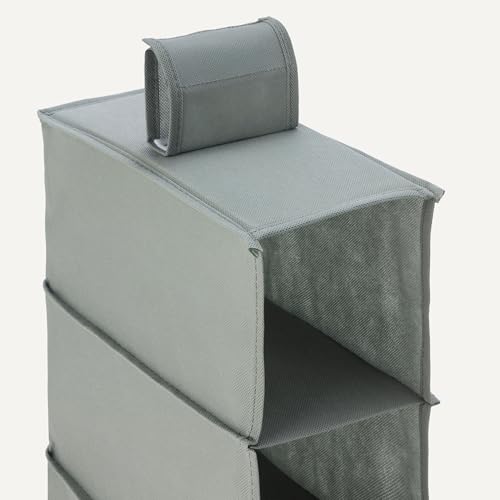 Amazon Basics 8-Tier Hanging Shoe Organizer - Space-Saving Storage, Dark Grey