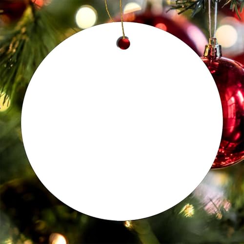 Personalized Ceramic Christmas Ornament Custom Photo & Text Xmas Decor