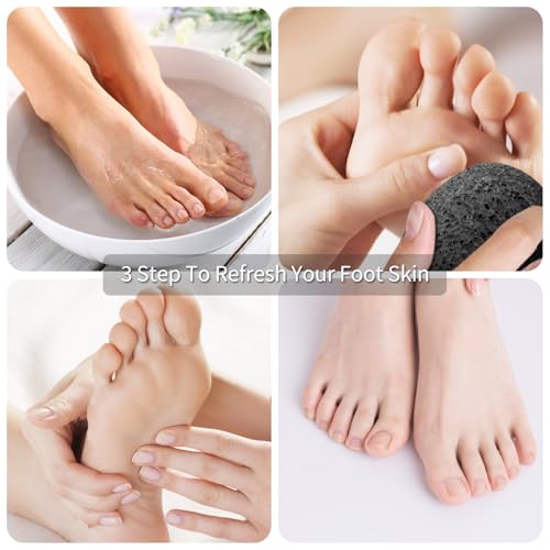 Natural Pumice Stone for Feet 2-Pack - Exfoliating Lava Rock Callus Remover