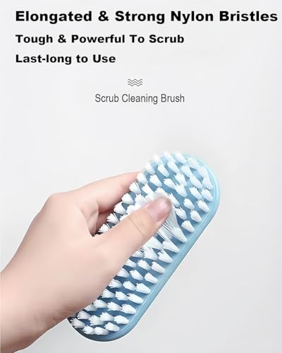 Ganganmax Heavy Duty Scrub Brush Set - 3 Pack Stiff Bristle Scrubber