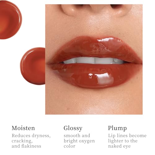 O'CHEAL Glossy Lip Tint & Moisturizing Lip Stain - Light Brown