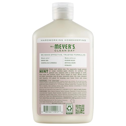 Mrs. Meyer's Baking Soda Cream Cleaner, Apple Blossom, 16 fl oz