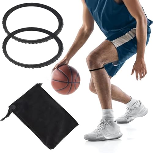 2 Pack Patella with Knee Brace for Patella Tendon Pain Relief - Knee Brace for Tendonitis Jumper Running Sports Basketball Men Women Knee with Patella Support (White) (Black)