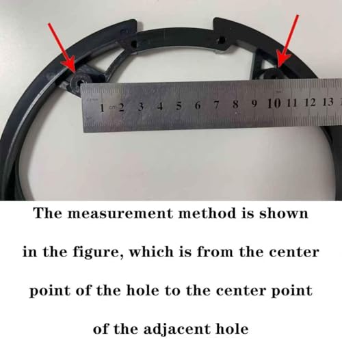 1 Pack Bicycle Chain Wheel Protector Professional Bike Chain Guard Protector with 5 Screws Cover Accessories for Mountain Bike, Black,5 Holes 48T