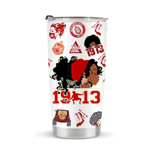 LONGXIN 20 Oz Stainless Steel Tumbler - Sorority Gifts for Women