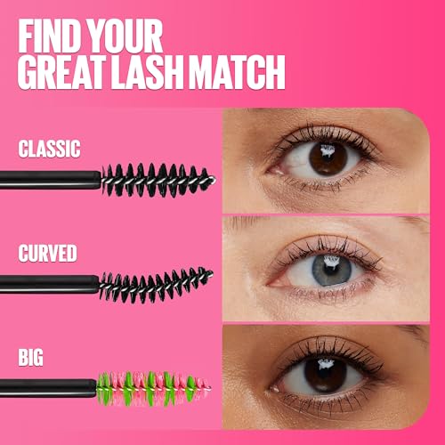 Maybelline Great Lash Waterproof Mascara - Very Black, 0.43 oz (Pack of 2)