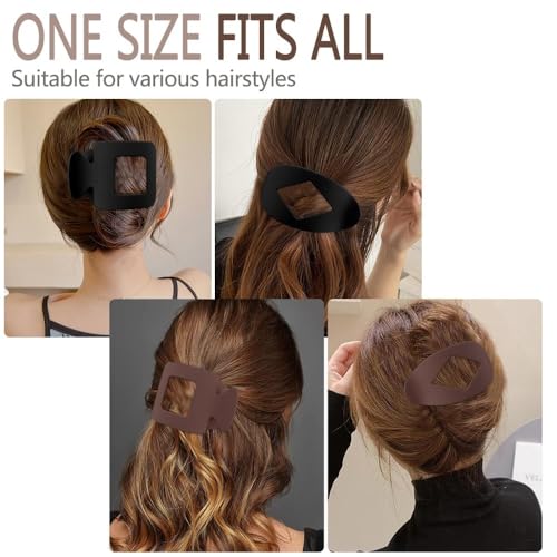 Large Tortoise Hair Claw Clips 4.2 Inch Strong Non-Slip Matte Hair Clip
