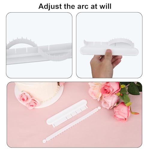 Adjustable Cake Arc Ruler Tool - Premium Plastic Pastry Guide