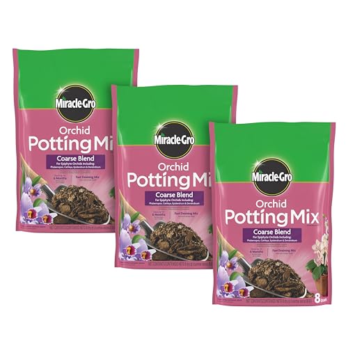 Miracle-Gro Orchid Potting Mix Coarse Blend, 8 Qt (3-Pack)