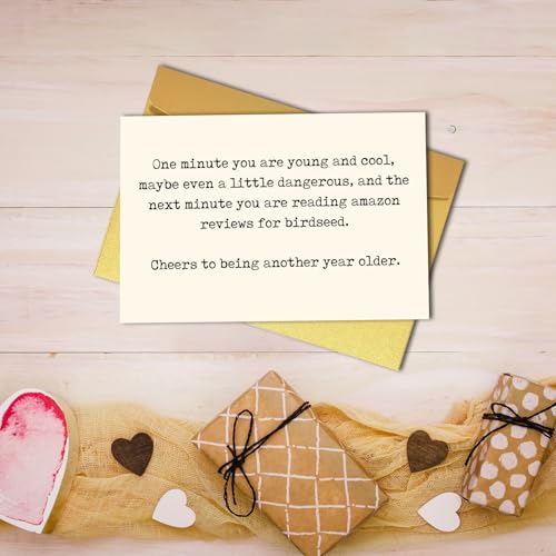 Funny Birthday Card for Him - Witty 'Getting Older' Design
