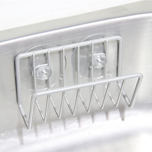 YYPDC Black Suction Cup Sponge Holder - Rust-Resistant Wire Sink Caddy