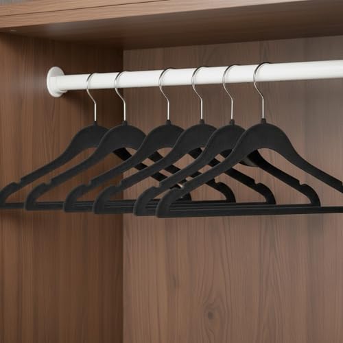 4-Pack Plastic Closet Rod Holders for 1-3/8" Rods - Durable Support Bracket Set