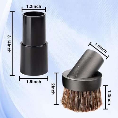 2-Pack Round Horsehair Vacuum Dust Brush Attachment for Shark Vacuums