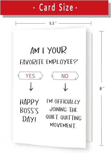 Funny Boss's Day Greeting Card - Am I Your Favorite Employee