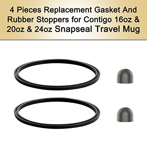 BOSORIO Replacement Gaskets & Stoppers for Contigo Snapseal Mugs