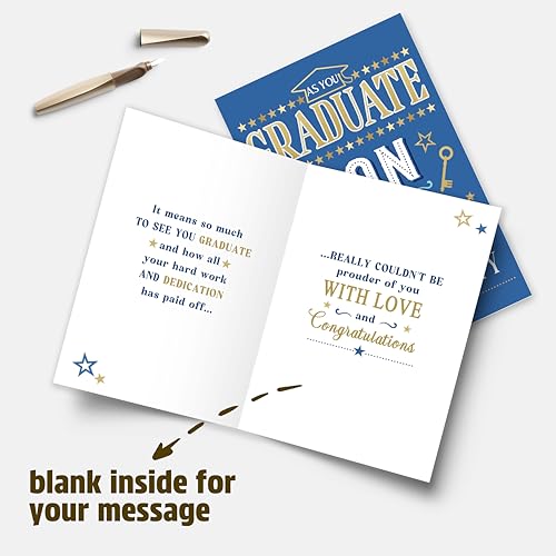 Meaningful Graduation Card Gift for Son from Mom & Dad