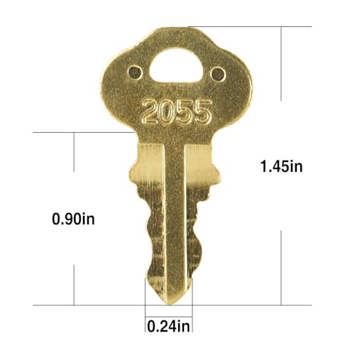 2055 Toilet Paper Dispenser Key Replacement - 6 Pack for Braley