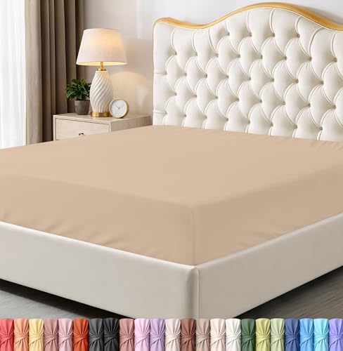 Utopia Bedding Queen Fitted Sheet, Ultra Soft Microfiber, 15-Inch Deep Pocket