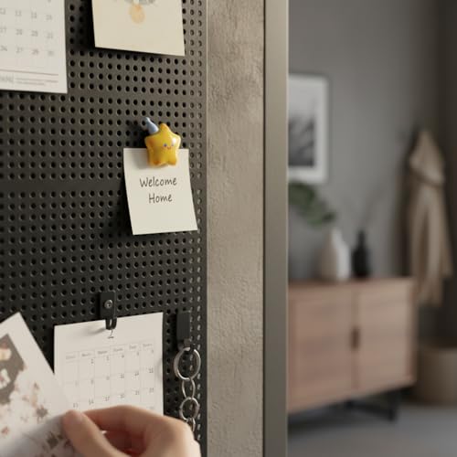 SGKXU 12 Pcs Cute Star Fridge Magnets - 3D Smiley Face Design