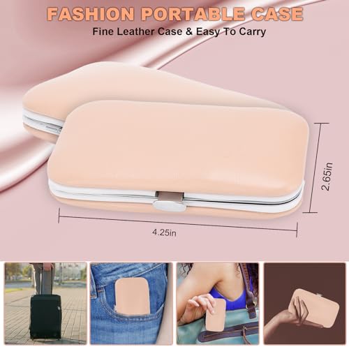 ONEHERE 9-Piece Professional Manicure and Pedicure Grooming Kit with Travel Case
