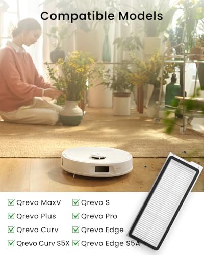 Rrochio QRevo Pro Filter Pack - Washable HE Replacement Parts for Roborock Qrevo Series