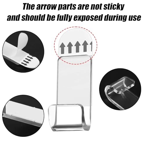 XIHIRCD 6pcs Acrylic Vinyl Record Display Stands - Wall Mount Holders