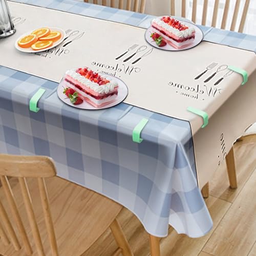 Andiker 8 Pack Tablecloth Clips - Reusable Plastic Holders for 0.2-1.5in Tables