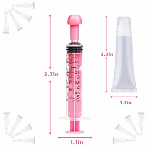 MODADOG 8 Pack Refillable Lip Gloss Tubes 8ml Empty Containers with Wand