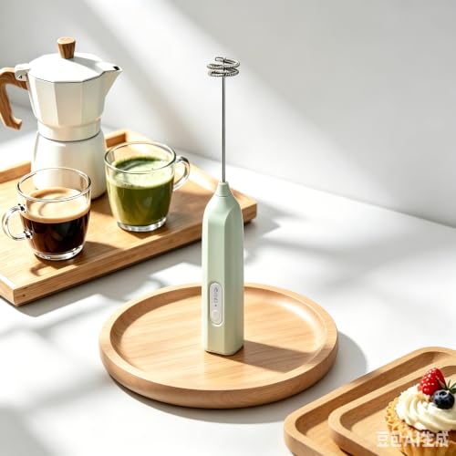 Electric Matcha Whisk & Milk Frother - Rechargeable Handheld Mixer