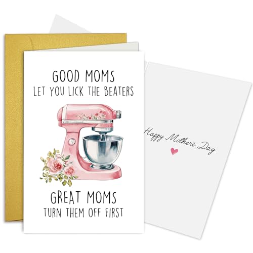 Funny Mother's Day Card for Baking Lovers - Premium Quality Humor