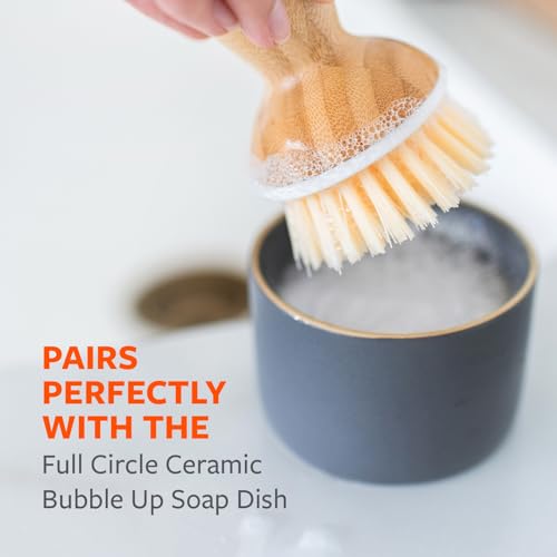 Full Circle Bubbly Palm Dish Brush - Ergonomic & Eco-Friendly