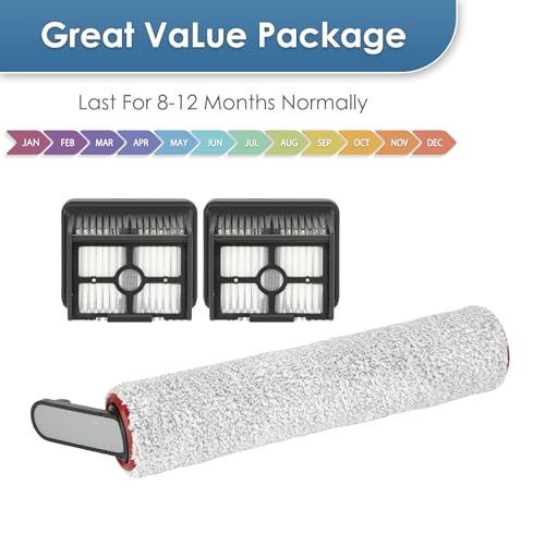 H12 Pro Accessories Kit - 3 Pack Brush Rollers & HEPA Filters