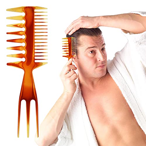 Tbestmax 2 Pcs Hair Comb and Afro Pick Styling Set for Hair Brushes