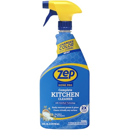 Zep Home Pro Complete Kitchen Cleaner 24 oz with Colorflash Technology