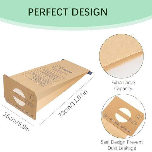 6 Pack Upright Vacuum Cleaner Bags Compatible with Electrolux | Dkaikai