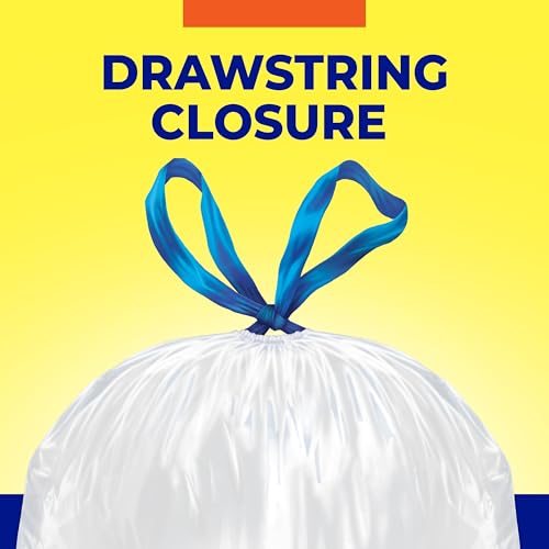 Hefty Essentials 13 Gallon Drawstring Kitchen Trash Bags - 120ct