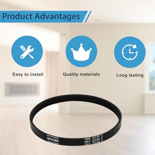 Replacement Vacuum Belts for Kenmore Powermate Canister Vacuums, 2-Pack
