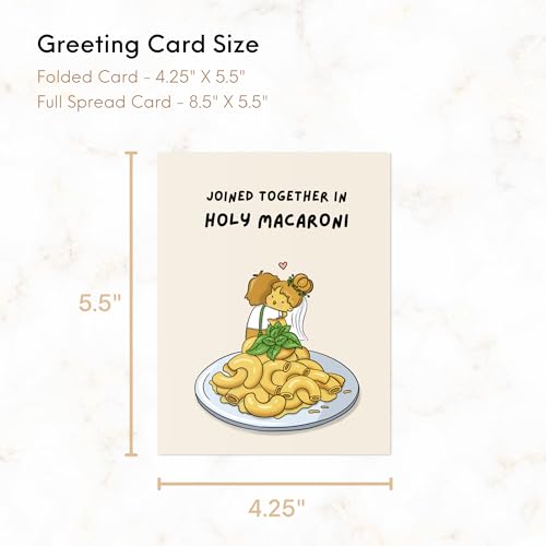Punny Wedding Card for Bride & Groom - Funny Engagement Greeting