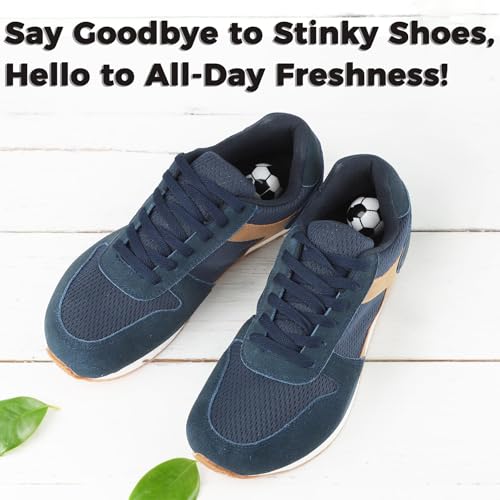 Knixmax Shoe Deodorizer Balls - Fresh Linen Scent, 6 Pack Odor Eliminator