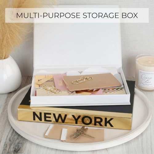 Decorative Book Set - 2 Luxury Boxes for Coffee Table & Shelf Decor