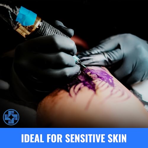 Saniderm Medium Nitrile Tattoo Gloves - 4.5 mil, Box of 100