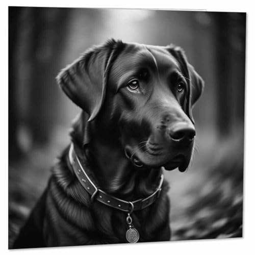 Labrador Birthday Greeting Card - Black Lab Design, 145mm