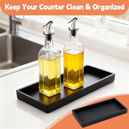Silicone Oil Tray for Kitchen Counter - Non-Slip & Easy to Clean