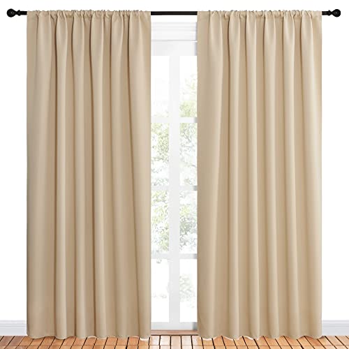 NICETOWN Room Darkening Curtains - Thermal Insulated Drapes, 62x84