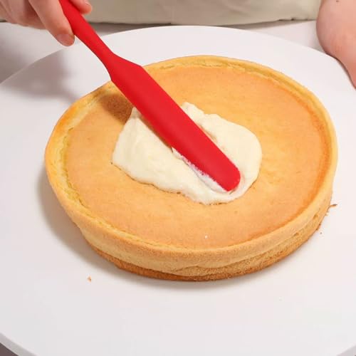 Hitefu 3-Piece Silicone Jar Spatula Set - Non-Stick Baking Tools