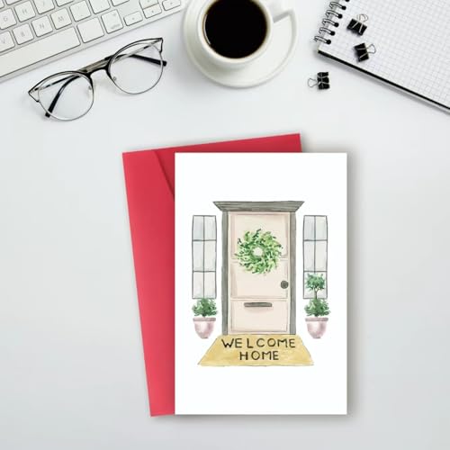 ATTLVV WX-034 Funny Housewarming Card for Man & Woman, New Home & Moving Gift, 8x5.3 Inch
