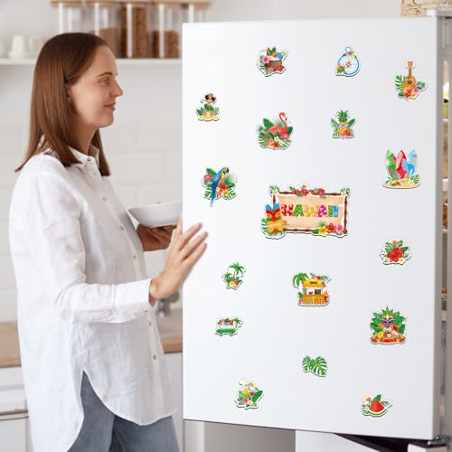 25 Tropical Hawaii Cruise Door Magnets - Summer Refrigerator Decor